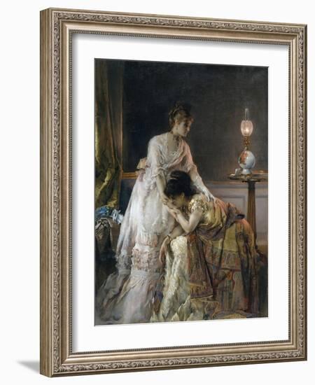 After the Ball, 1874-Alfred Emile Stevens-Framed Giclee Print