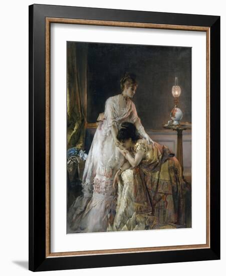 After the Ball, 1874-Alfred Emile Stevens-Framed Giclee Print