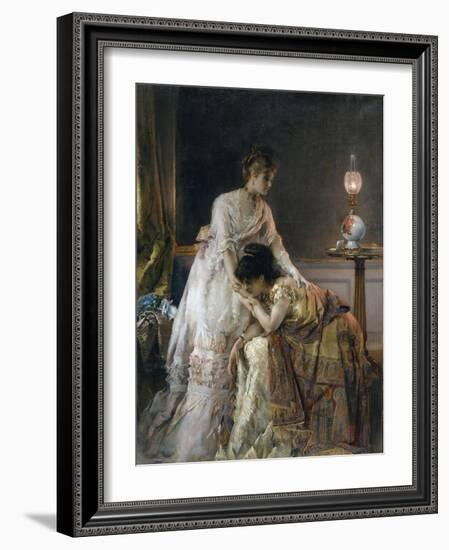 After the Ball, 1874-Alfred Emile Stevens-Framed Giclee Print