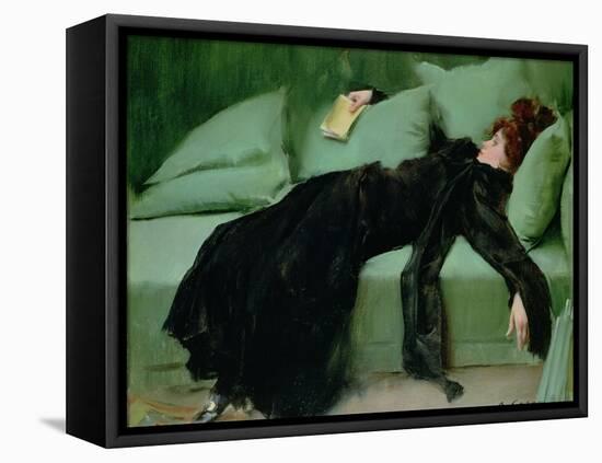 After the ball' by Ramon Casas, 1895-null-Framed Premier Image Canvas