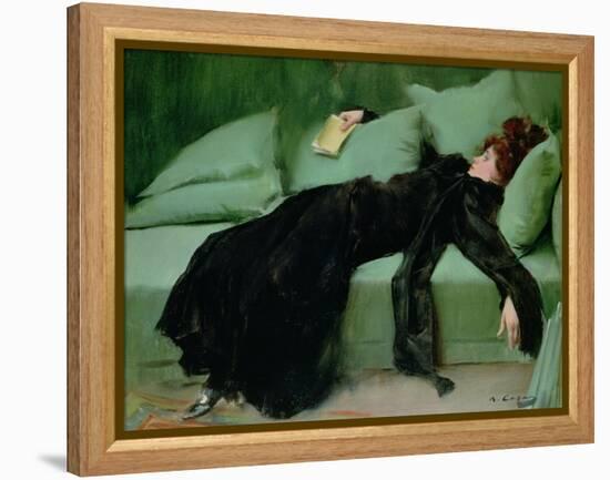 After the ball' by Ramon Casas, 1895-null-Framed Premier Image Canvas