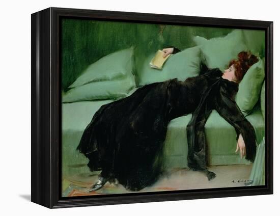 After the ball' by Ramon Casas, 1895-null-Framed Premier Image Canvas