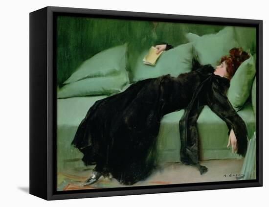 After the ball' by Ramon Casas, 1895-null-Framed Premier Image Canvas