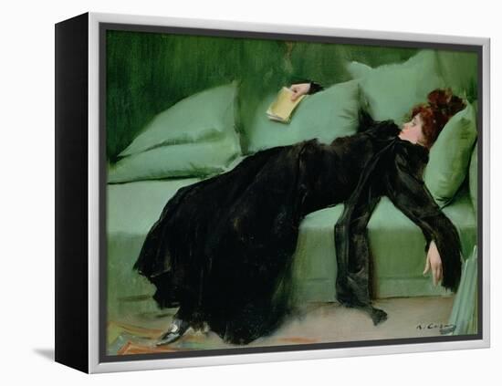 After the ball' by Ramon Casas, 1895-null-Framed Premier Image Canvas