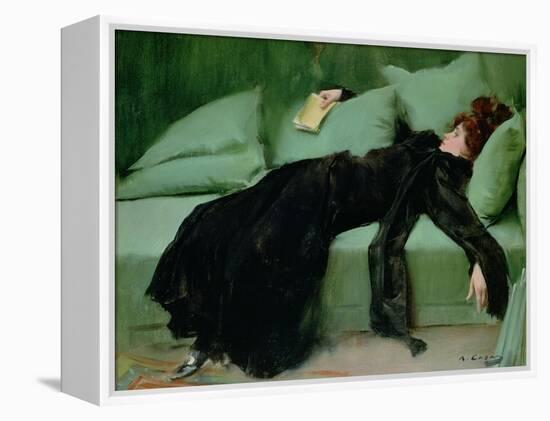 After the ball' by Ramon Casas, 1895-null-Framed Premier Image Canvas