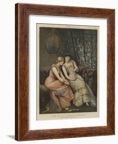 After the Ball, Comparing Programmes-Arthur Hopkins-Framed Giclee Print