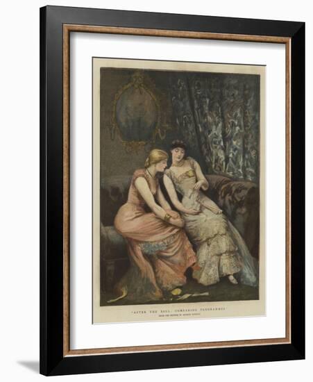 After the Ball, Comparing Programmes-Arthur Hopkins-Framed Giclee Print