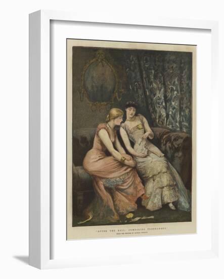 After the Ball, Comparing Programmes-Arthur Hopkins-Framed Giclee Print