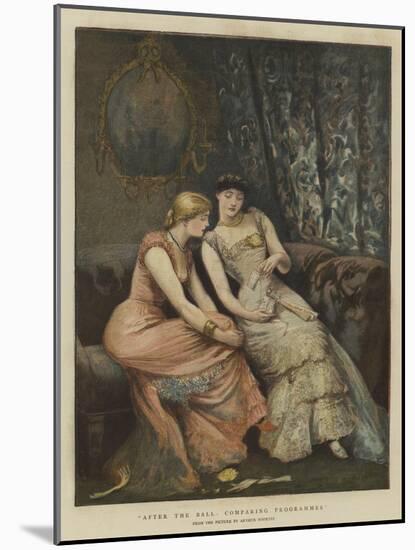 After the Ball, Comparing Programmes-Arthur Hopkins-Mounted Giclee Print