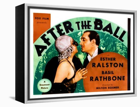 After the Ball, from Left: Esther Ralston, Basil Rathbone, 1932-null-Framed Stretched Canvas