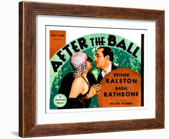 After the Ball, from Left: Esther Ralston, Basil Rathbone, 1932-null-Framed Art Print