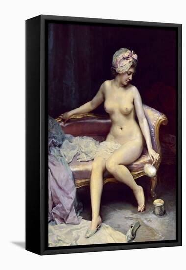 After the Bath, 1878-Raimundo Madrazo-Framed Premier Image Canvas