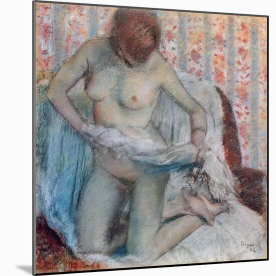 After the Bath, 1884-Edgar Degas-Mounted Giclee Print