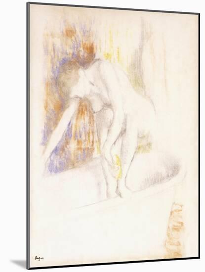 After the Bath, 1890-1900-Edgar Degas-Mounted Giclee Print