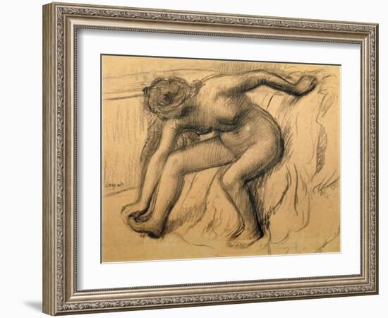 After the Bath, 1892-Edgar Degas-Framed Giclee Print