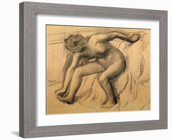 After the Bath, 1892-Edgar Degas-Framed Giclee Print