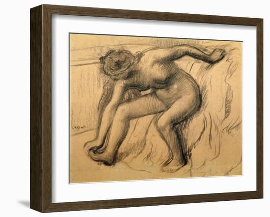 After the Bath, 1892-Edgar Degas-Framed Giclee Print