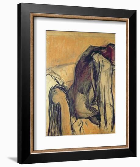 After the Bath, 1905-7-Edgar Degas-Framed Giclee Print