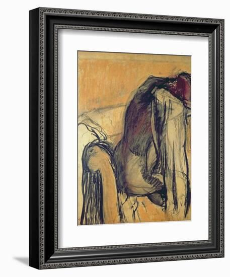 After the Bath, 1905-7-Edgar Degas-Framed Giclee Print