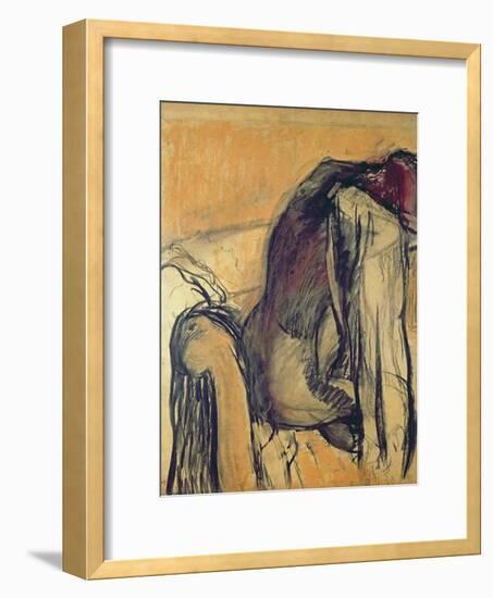 After the Bath, 1905-7-Edgar Degas-Framed Giclee Print