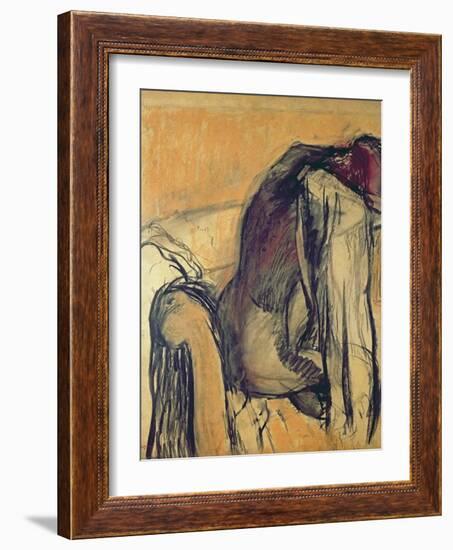 After the Bath, 1905-7-Edgar Degas-Framed Giclee Print