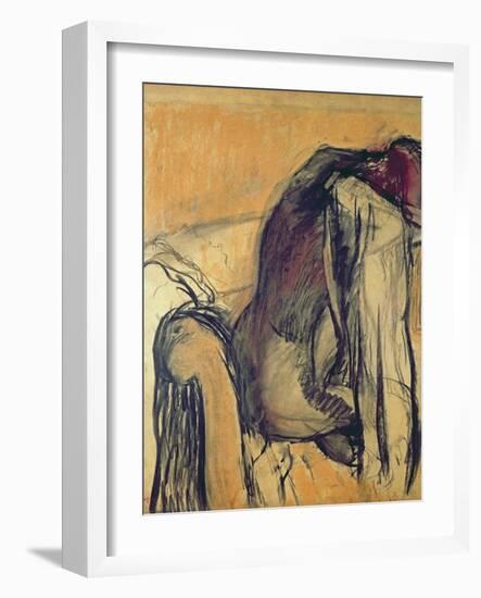 After the Bath, 1905-7-Edgar Degas-Framed Giclee Print