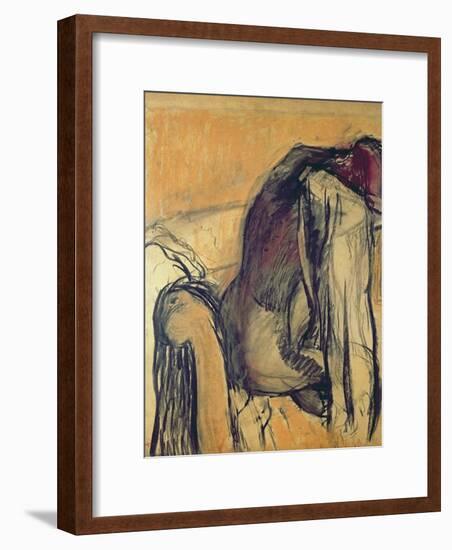 After the Bath, 1905-7-Edgar Degas-Framed Giclee Print