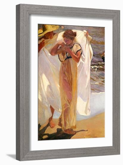 After the Bath, 1908-Joaquin Sorolla y Bastida-Framed Giclee Print