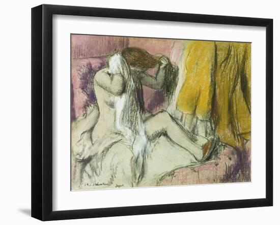 After the Bath, about 1888/92-Edgar Degas-Framed Giclee Print