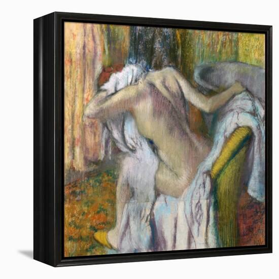 After the Bath, C. 1890-Edgar Degas-Framed Premier Image Canvas