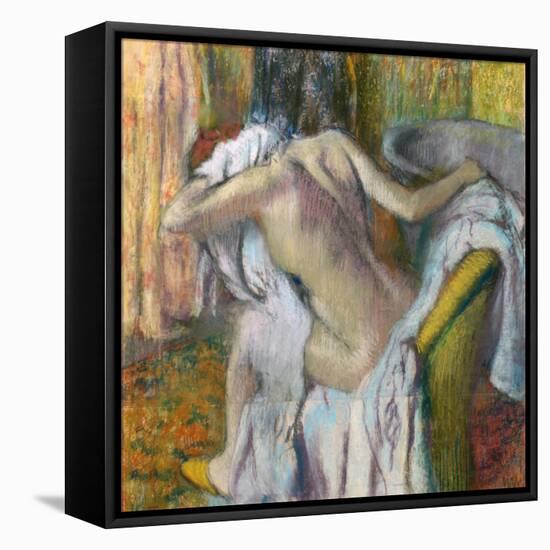 After the Bath, C. 1890-Edgar Degas-Framed Premier Image Canvas