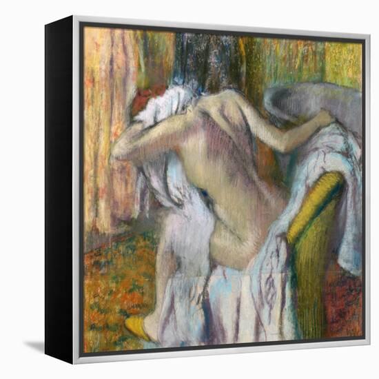 After the Bath, C. 1890-Edgar Degas-Framed Premier Image Canvas