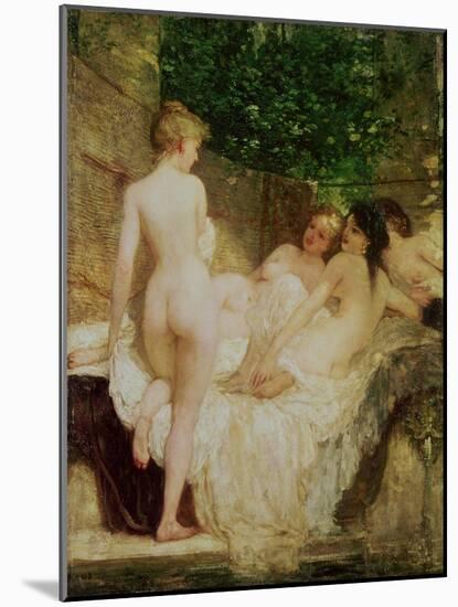 After the Bath, circa 1880-Karoly Lotz-Mounted Giclee Print