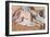 After the Bath Or, Reclining Nude, circa 1885-Edgar Degas-Framed Giclee Print