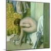 After the Bath, Woman Drying Her Left Foot, 1886-Edgar Degas-Mounted Giclee Print