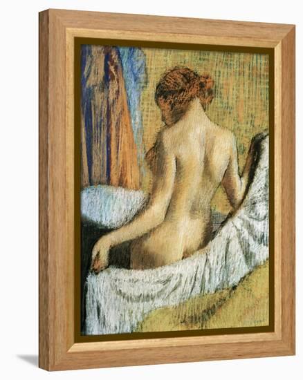 After the Bath-Edgar Degas-Framed Premier Image Canvas