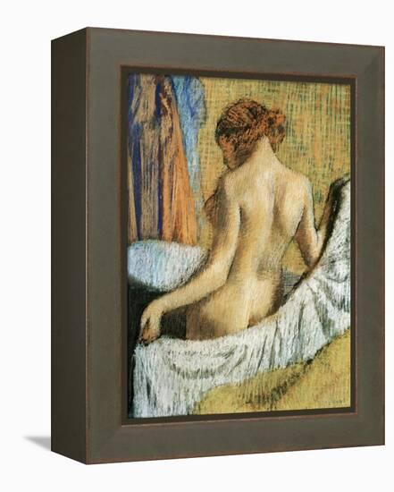 After the Bath-Edgar Degas-Framed Premier Image Canvas