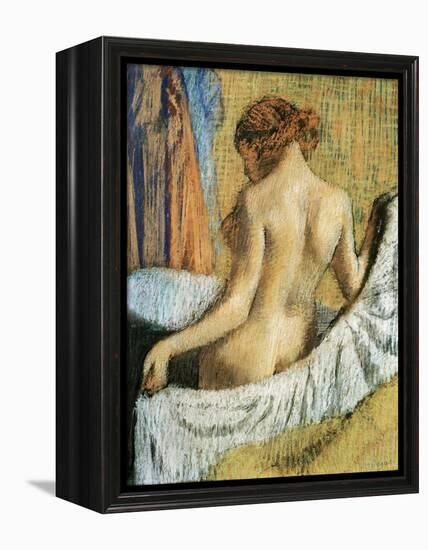 After the Bath-Edgar Degas-Framed Premier Image Canvas