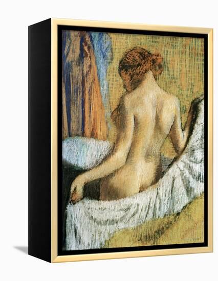 After the Bath-Edgar Degas-Framed Premier Image Canvas