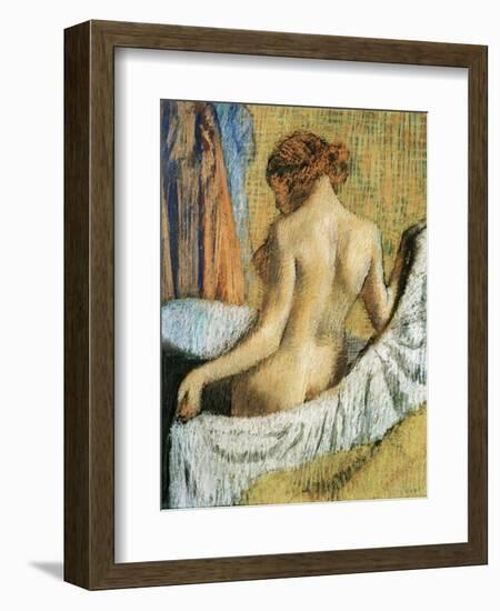 After the Bath-Edgar Degas-Framed Premium Giclee Print
