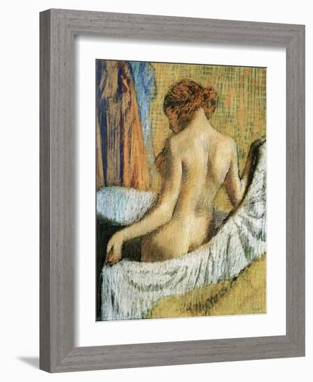 After the Bath-Edgar Degas-Framed Giclee Print