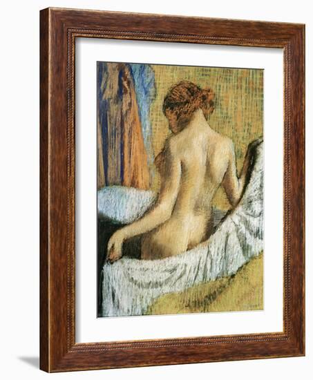 After the Bath-Edgar Degas-Framed Giclee Print