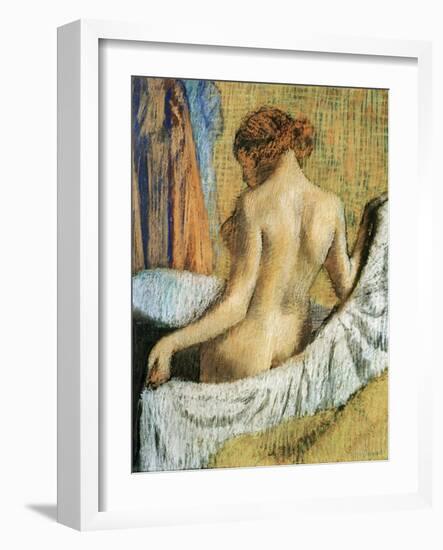 After the Bath-Edgar Degas-Framed Giclee Print