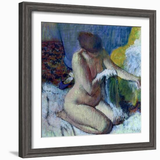 After the Bath-Edgar Degas-Framed Giclee Print