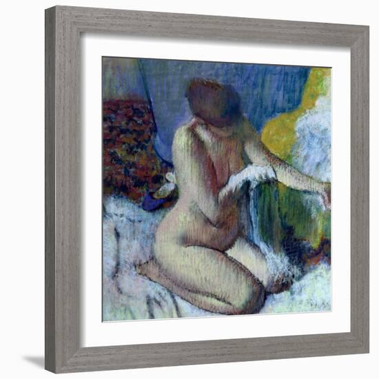 After the Bath-Edgar Degas-Framed Giclee Print