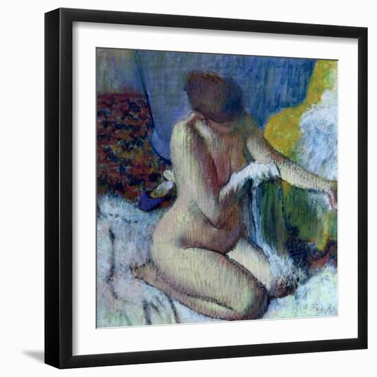 After the Bath-Edgar Degas-Framed Giclee Print