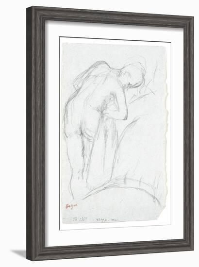 After the Bath-Edgar Degas-Framed Giclee Print