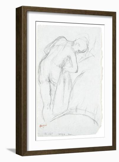 After the Bath-Edgar Degas-Framed Giclee Print