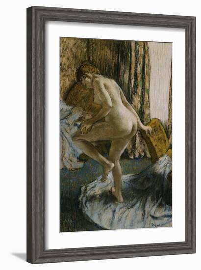 After the Bath-Edgar Degas-Framed Giclee Print