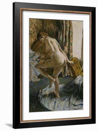 After the Bath-Edgar Degas-Framed Giclee Print